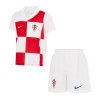 Conjunto (Camiseta+Pantalón Corto) Croacia Primera Equipación Euro 2024 - Niño